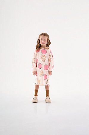 Vestido Infantil Casual com Ursos Molecotton da Up Baby