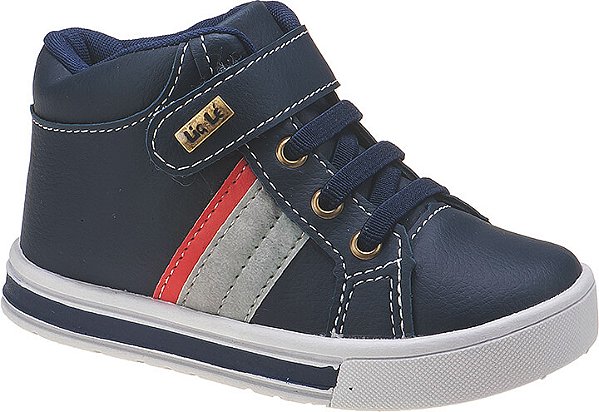 Bota Infantil Masculina com Velcro e Cadarço Fixo 2 cor
