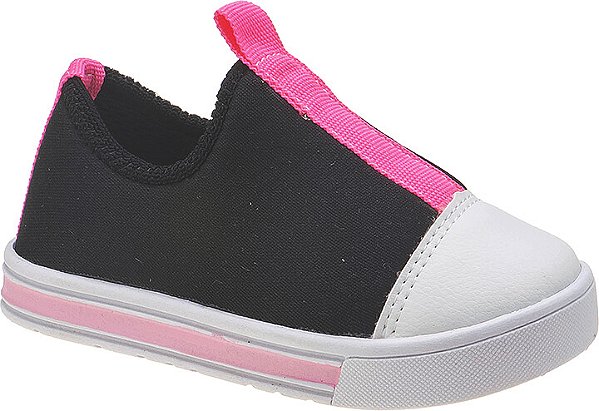 Tênis Infantil Calce Fácil sem Cadarço duas Cores