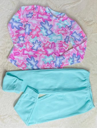 Pijama Infantil de Frio Calça Comprida em Soft Quentinho