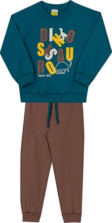 Conjunto Infantil de Frio Masculino Fechado Dinossauro