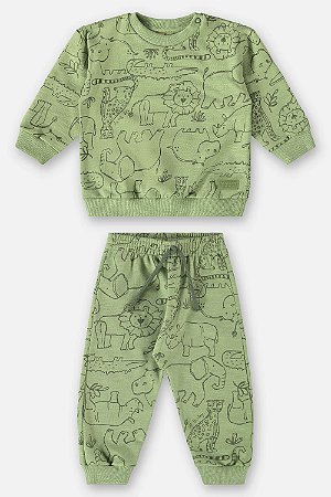Conjunto de Bebê de Frio de Menino Animais Up Baby