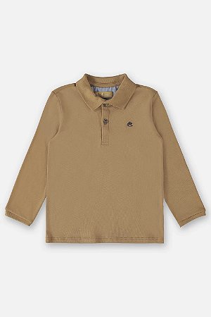 Camiseta Infantil Gola Polo Mangas Longas da Up Baby