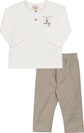 Conjunto Infantil de Frio Masculino com Calça Social
