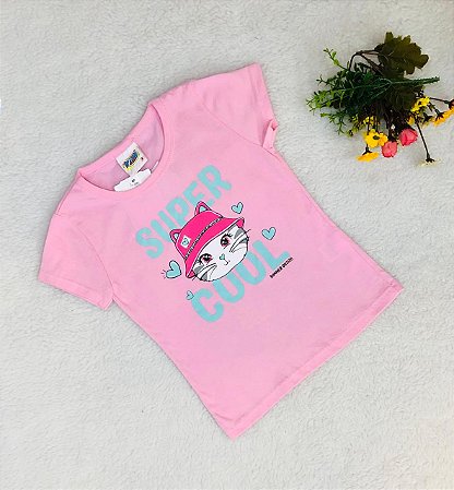 Blusa Infantil 100% Algodão Estampa Super Cool