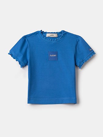 Blusa Infantil Feminina Arrumadinha Azul da Animê