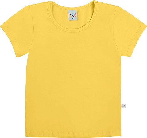 Blusa Infantil Feminina Lisa Algodão com Stretch Cores