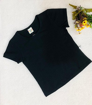 Blusa Infantil Feminina Lisa Algodão com Stretch Cores