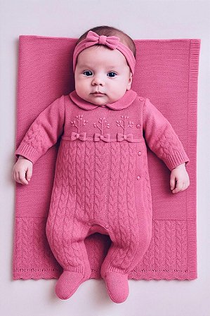 Kit de Maternidade Feminino Rosa da Malharia Noruega