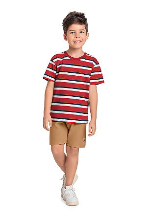 Conjunto Infantil da Bee Loop Bermuda Fresquinho