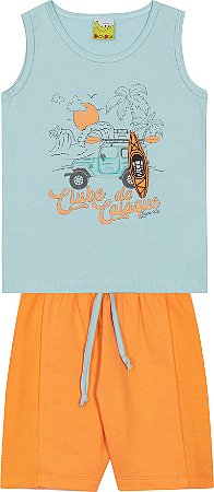 Conjunto Infantil Masculino de Regata Clube do Caiaque