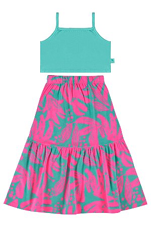 Conjunto Infantil Feminino da Bee Loop Saia Longa