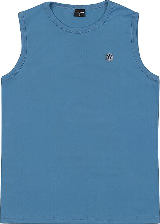 Camiseta Regata Juvenil Masculina Malha de Algodão