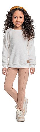 Conjunto Infantil Feminino com Calça da Quimby Arrumadinho