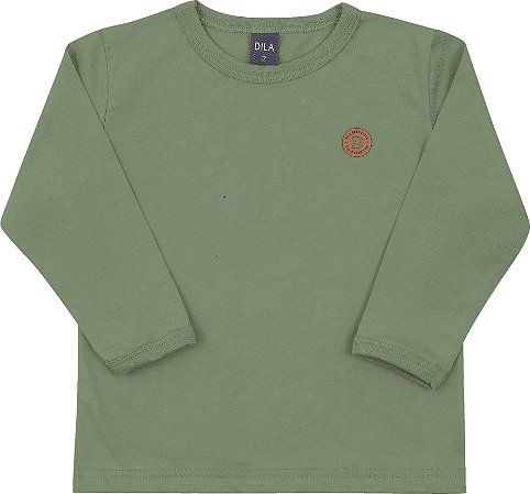Camiseta Infantil Masculina Malha de Algodão Lisa