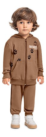 Conjunto Infantil de Frio da Bee Loop Aberto com Capuz