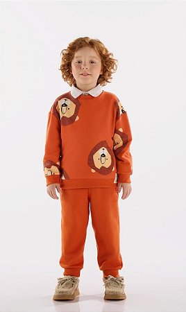 Conjunto Infantil de Menino da Up Baby Estampa Leão