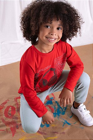 Conjunto Infantil  Masculino Meia Estação com Camiseta