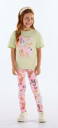 Conjunto Infantil com Legging da Quimby Meia Estação