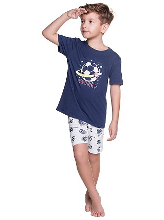 Pijama Juvenil Masculino da Have Fun de Verão Shorts
