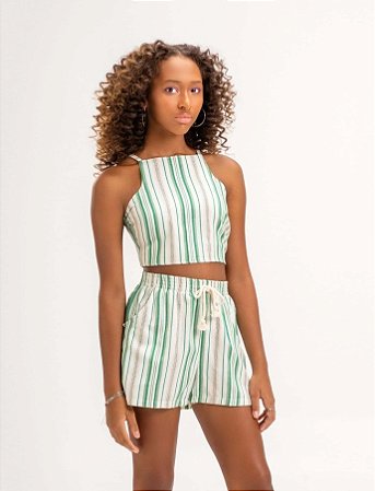 Conjunto Juvenil Feminino com Shorts com Top
