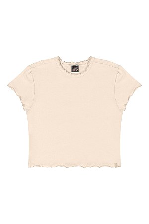 Blusa Juvenil da Gloss Malha Algodão Manga Curta