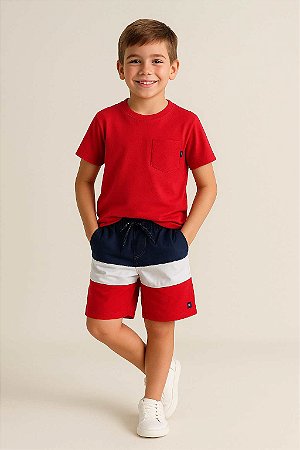 Camiseta Infantil Masculina Arrumada Malha do 1 ao 10