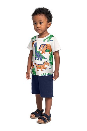 Conjunto Infantil Masculino da Bee Loop Dinossauros