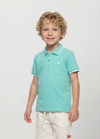 Camiseta Infantil e Juvenil da Quimby Gola Polo Piquet