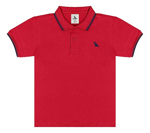 Camiseta Infantil e Juvenil da Quimby Gola Polo Piquet