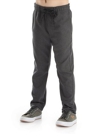 Calça Juvenil Menino Alfaiataria com Elástico