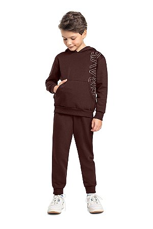 Conjunto Infantil Masculino Moletom Capuz