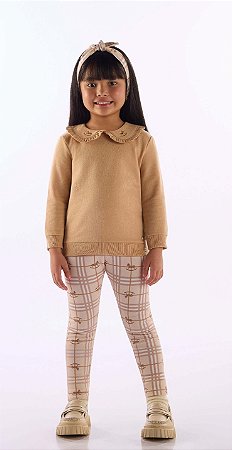Conjunto Infantil Feminino Up Baby com Calça