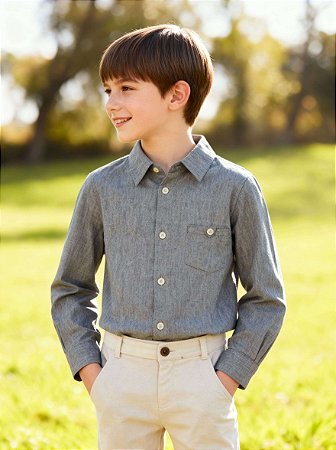Conjunto Infantil Social Menino D Tuia com Camisa