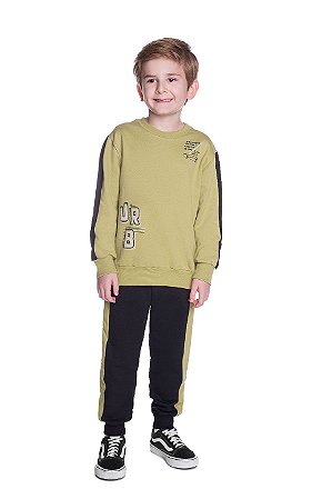 Conjunto Moletom Menino Have Fun Verde Pistache