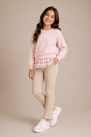 Conjunto Infantil Feminino Arrumado com Legging