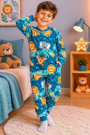 Macacão Pijama Infantil Soft Menino e Menina