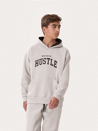 Blusão Juvenil Masculino Moletom Capuz Dila