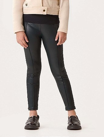 Legging Infantil Térmica Montaria Preta