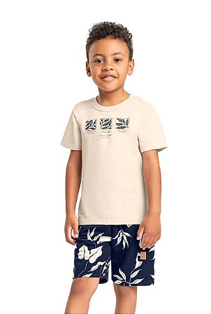 Conjunto Infantil Masculino Bermuda e Camiseta
