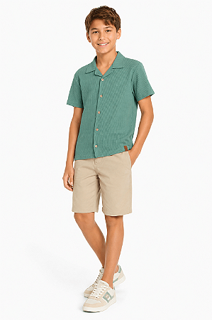 Conjunto Infantil Masculino Camisa e Bermuda