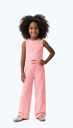 Conjunto Infantil Feminino Calça Malha Moderninha