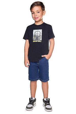 Camiseta Juvenil Masculina Have Fun Preta