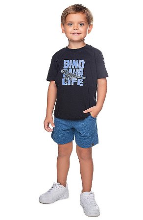 Camiseta Infantil Masculina Have Fun Dinossauro