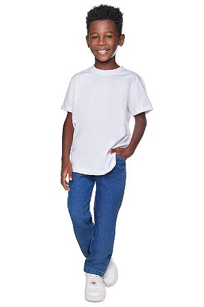 Calça Juvenil Masculina Jeans Duas Lavagens