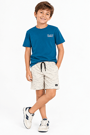 Conjunto Infantil Masculino Bermuda e Camiseta