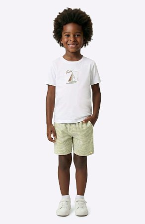 Conjunto Infantil Masculino Bermuda Arrumada