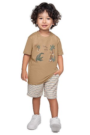 Conjunto Infantil Masculino Have Fun Listrado