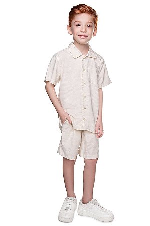 Conjunto Infantil e Juvenil Camisa e Bermuda