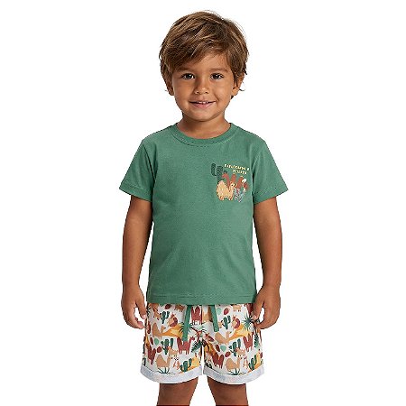 Conjunto Infantil Menino Animais do Deserto